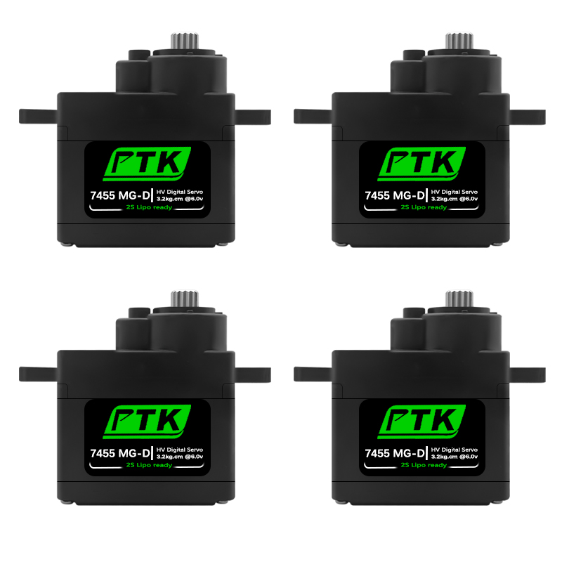 Rc Helicopter Parts - PTK 7455MG-D サーボ 12 グラムデジタルサーボメタルギア EPP
