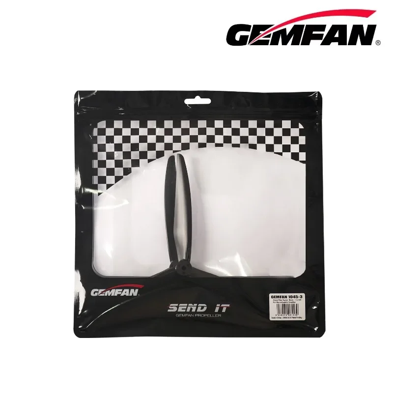 Rc Helicopter Blade - Gemfan-ナイロンファイバープロペラ,3ブレード,10 
