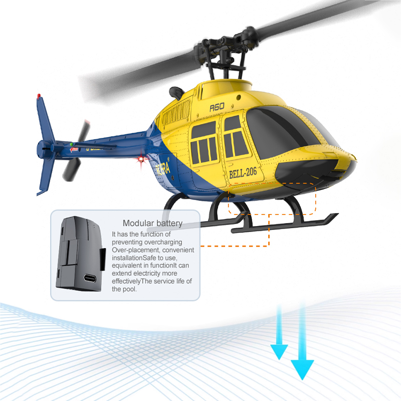 A60 RC ヘリコプター 2.4G 6軸ジャイロスコープ  - Rc Helicopter Large のレビューと価格