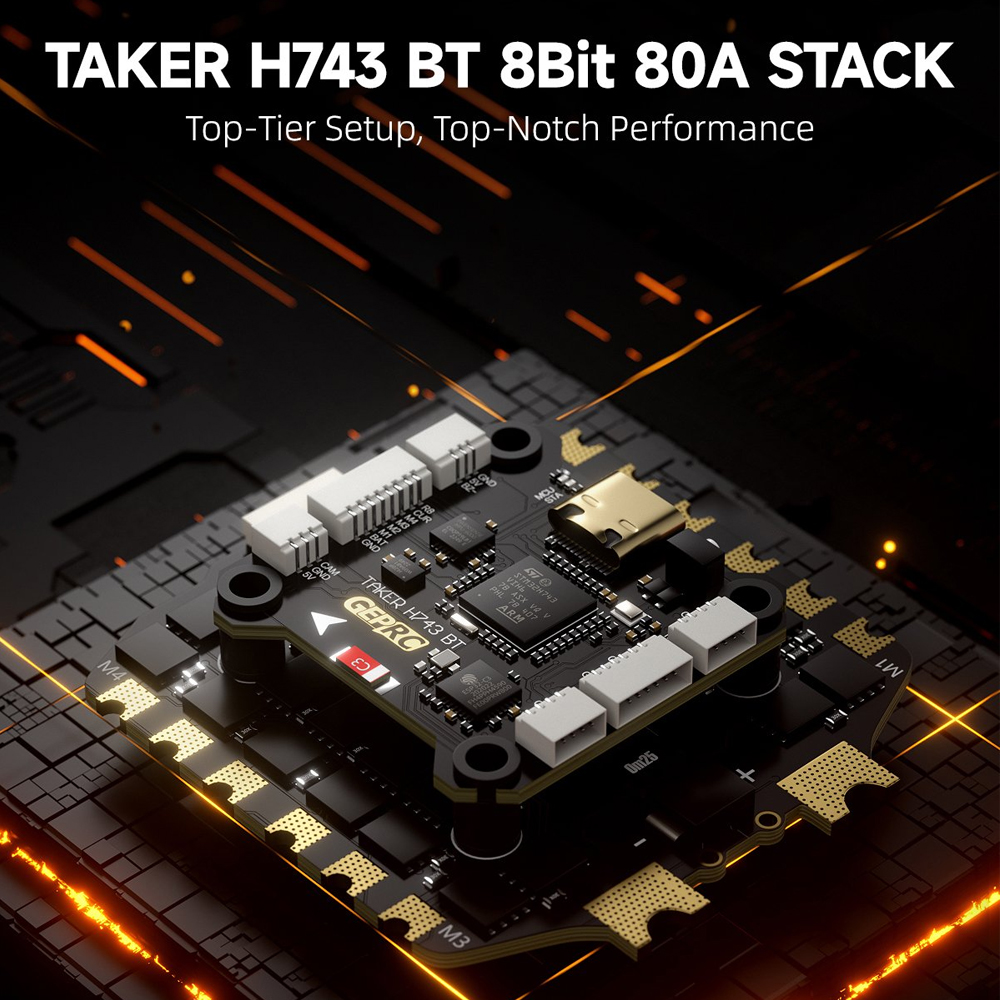 GEPRC TAKER H743 BT 8Bit 80A ス - Rc Helicopter Case のレビューと価格