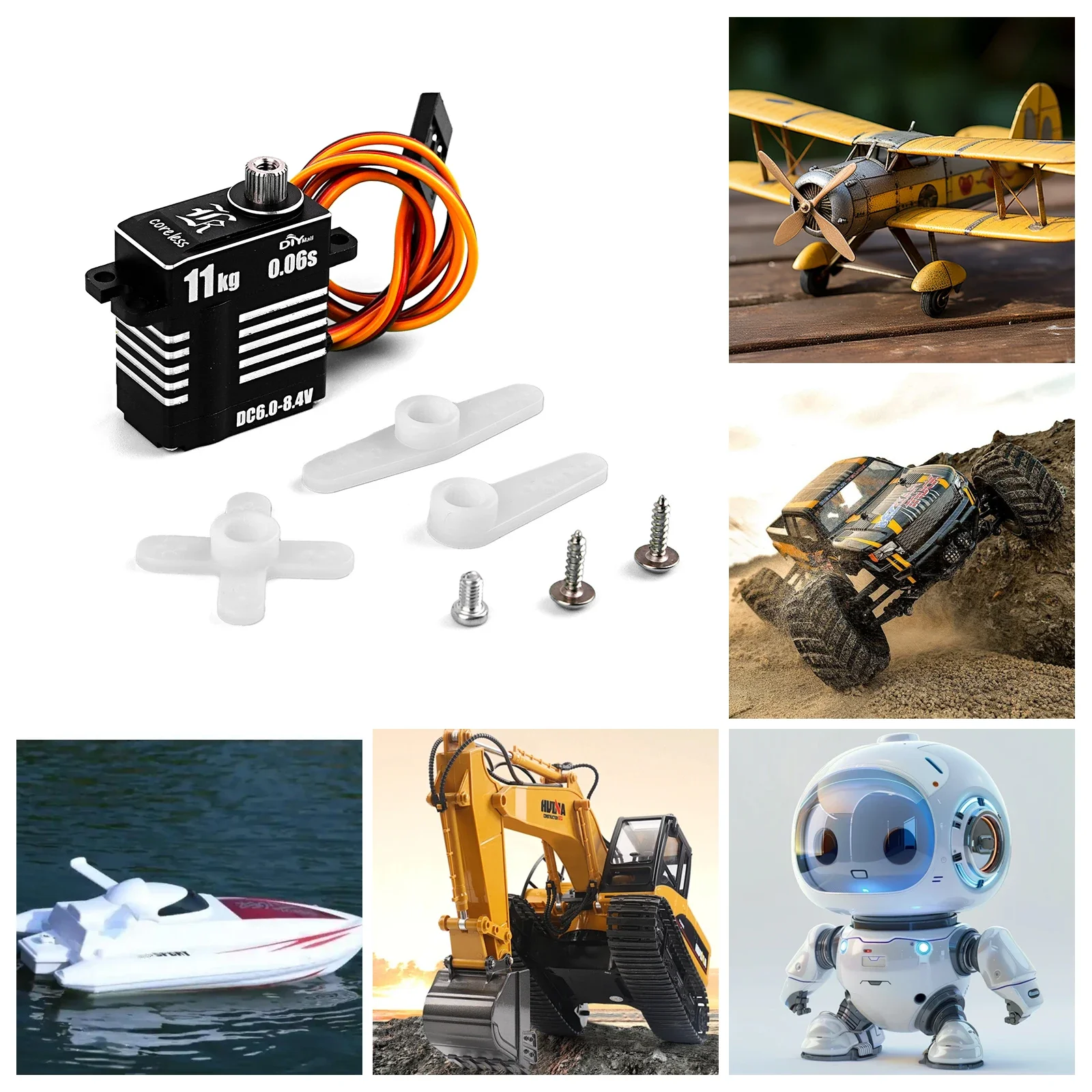 H-11 11 キロマイクロデジタルサーボフルメタルギアコア - Rc Helicopter Motor のレビューと価格