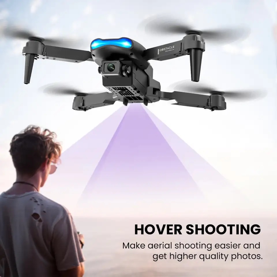 新しいミニドローン E99 4K WIFI HD カメラ F - Rc Helicopter Gas のレビューと価格