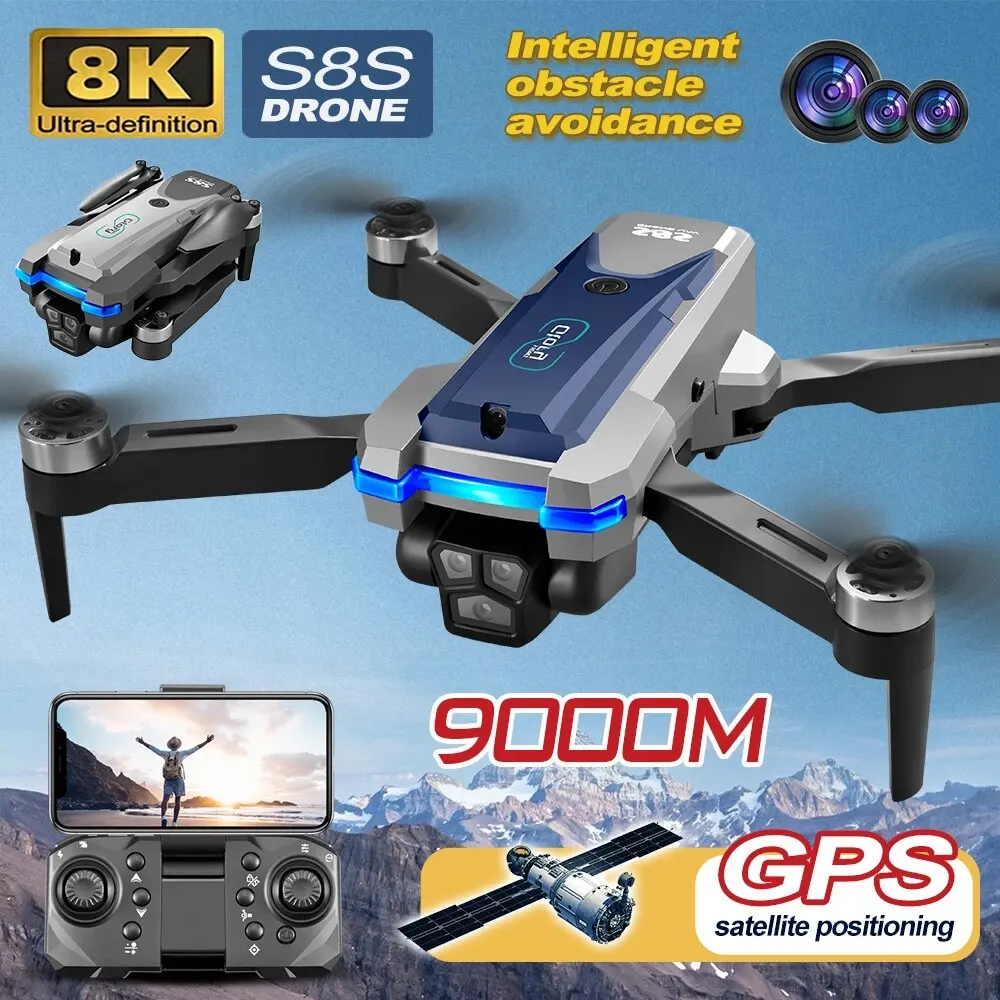 折りたたみ式リモートコントロールドローンRCS8S GPS, - Rc Helicopter Case のレビューと価格